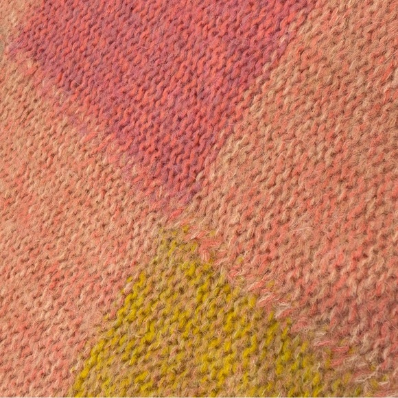 NWT Free People Domino Alpaca Pullover Sweater - Prairie Sunset Combo - Picture 12 of 16